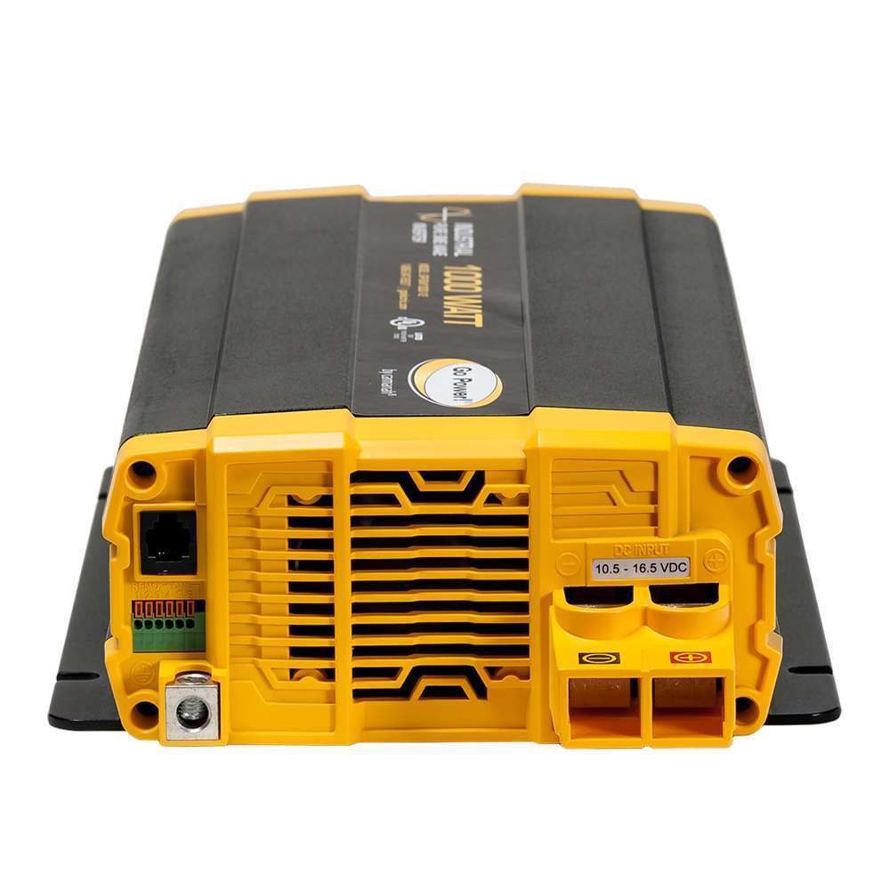 Go Power Power Inverter, Inverts 10.5 to 16.5 Volt DC to 100 to 120 Volt AC, Pure Sine Wave Inverter – GP-ISW1000-12