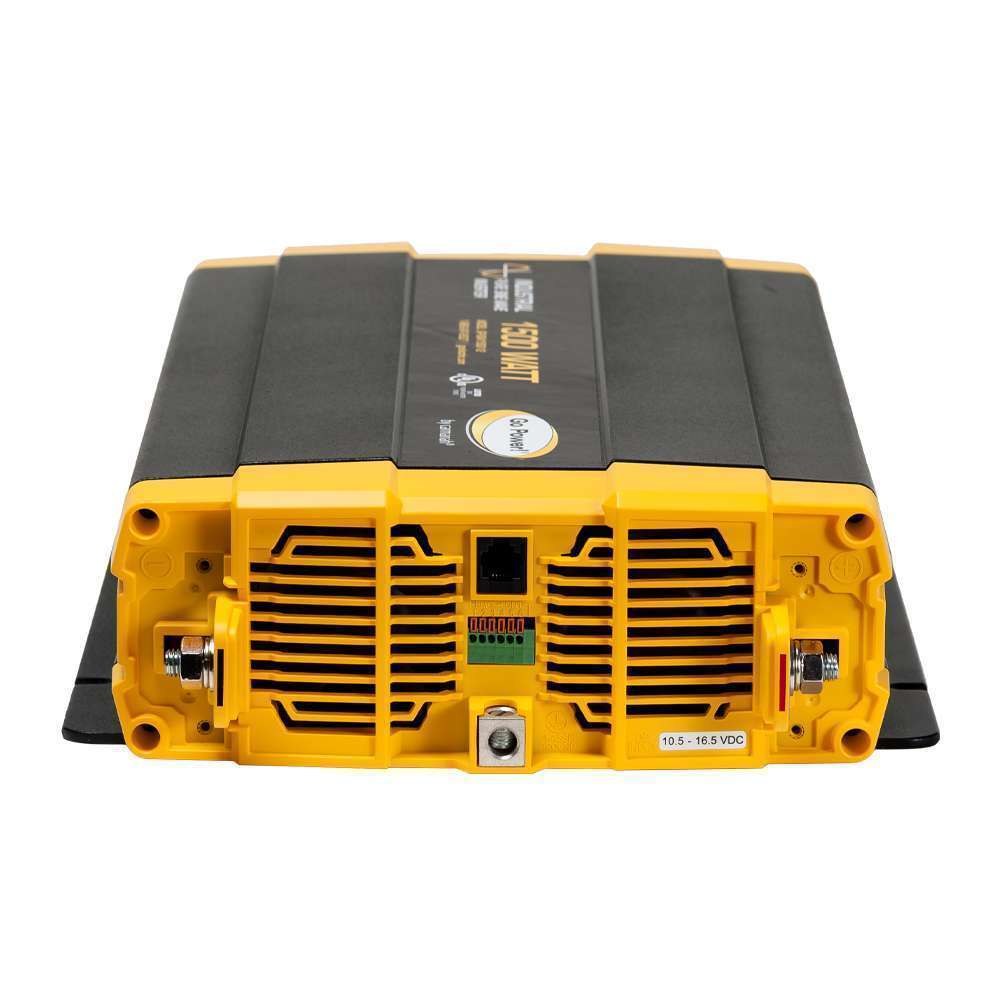 Go Power Power Inverter, Inverts 10.5 to 16.5 Volt DC to 100 to 120 Volt AC, Pure Sine Wave Inverter – GP-ISW1500-12
