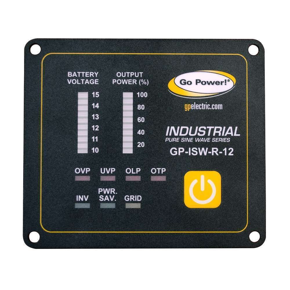 Go Power Power Inverter Remote Control, For Switching on and Off of Any Gp-Isw Inverter from a Remote Location, LED Display – GP-ISW-R-12