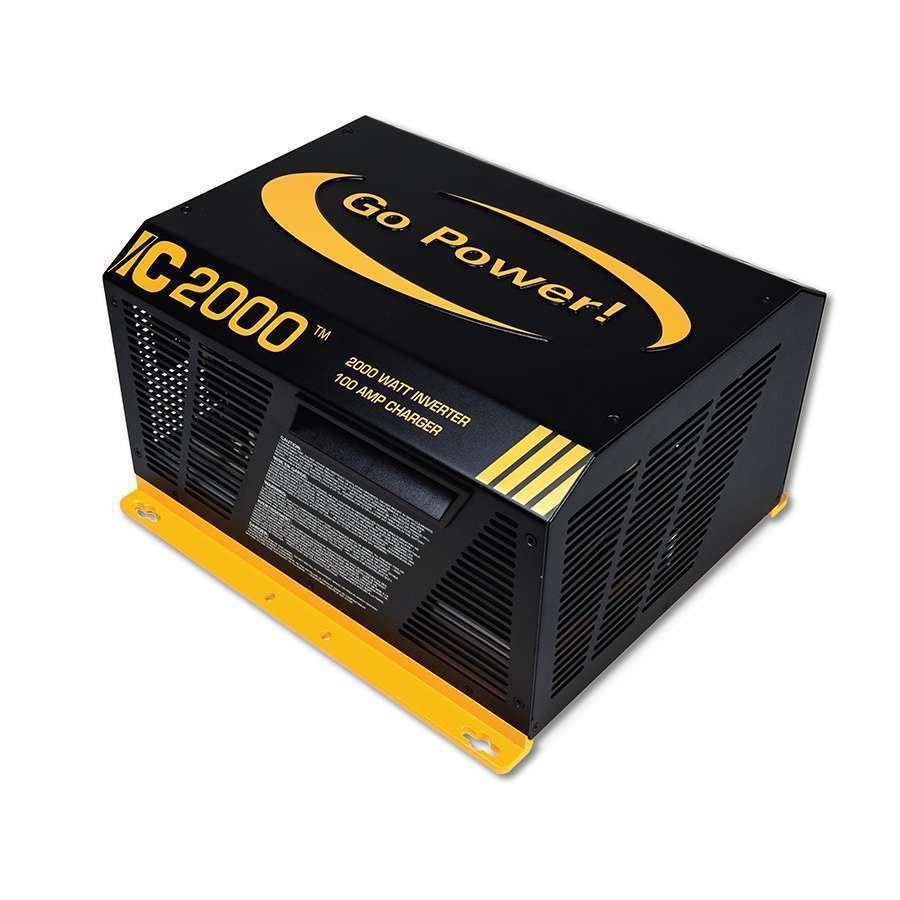 Go Power Power Inverter, Ic 2000 ™, 3-IN-1 Sine Wave Inverter, Inverts 12 Volt DC to 120 Volt AC – GP-IC-2000-12-PKG