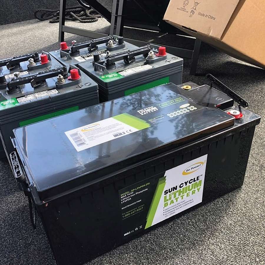 Go Power Battery, Solar Battery, Replacement for Group 31 Lead Acid or AGM Batteries, 12.8 Volts – GP-LIFEPO4-250
