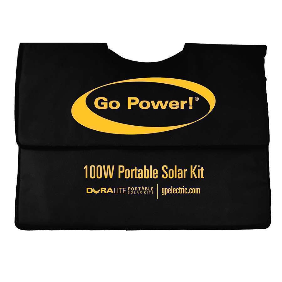 Go Power Solar Kit, Duralite, Expansion Solar Kit, For Use with GP-DURALITE-100 Solar Kit, 100 Watt/ 5.06 Amp Charging Current – GP-DURALITE-100E