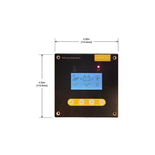 Go Power Battery Charger Remote Control, Use with Go Power Mppt Solar Battery Charge Controllers GP-MPPT-PRO-60 and GP-MPPT-PRO-40 – 82806