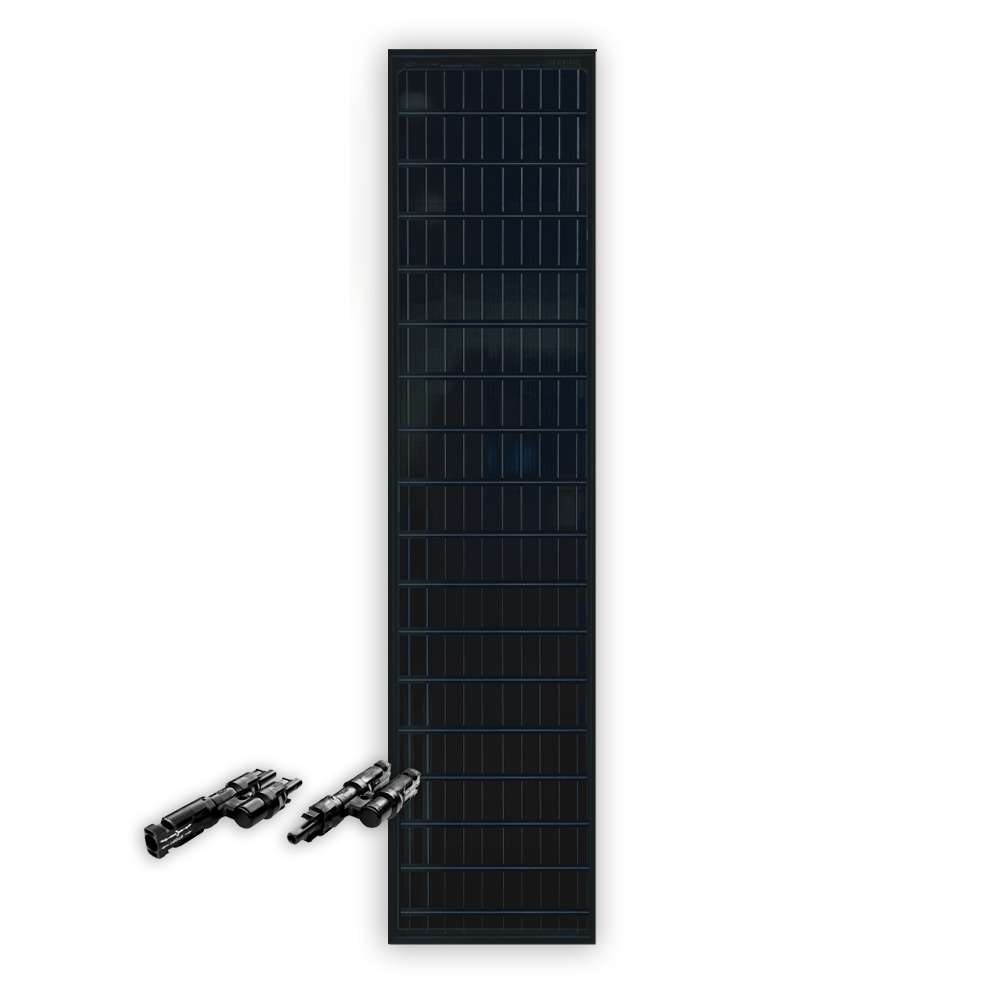 Go Power Solar Kit, Expansion Solar Panel, For Use with GP-SLIM-100-KIT, 100 Watt/ 4.73 Amp Charging Current, Monocrystalline – GP-SLIM-100E