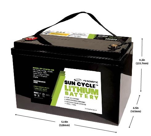 Go Power Battery, Sun Cycle ™, Solar Battery, Replacement for Group 31 Lead Acid or AGM Batteries, 12.8 Volts – GP-LIFEP04-100
