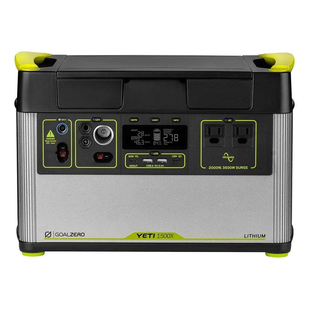 Goal Zero Power Bank, Yeti 1500X, 1516 Wh Capacity – 36300