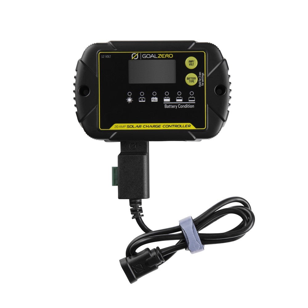 Goal Zero Battery Charger Controller, Use with 12 Volt Batteries, Digital Solar Controller, 20 Amp – 96110