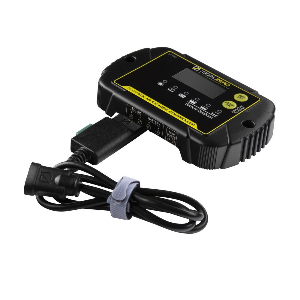 Goal Zero Battery Charger Controller, Use with 12 Volt Batteries, Digital Solar Controller, 20 Amp – 96110