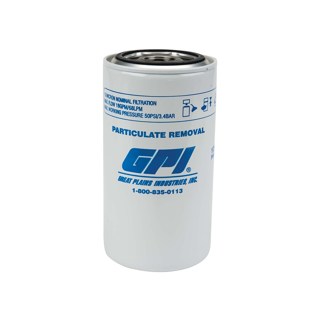 Gpi Fuel Filter, Particulate, 18 Gpm, 10 Micron – 129300-01