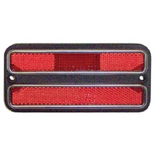 Goodmark Side Marker Light, OEM Replacement, Red Lens, Black Trim, Uses Stock Bulb, Single – GMK414362569