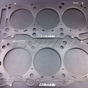 Greddy Perf Cylinder Head Gasket, For Use with OEM Nissan VR38DETT Engines, 96 Millimeter Bore, Metal, 0.8 Millimeter Thick, Set of 2 – 13521400