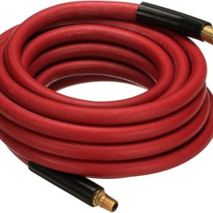 Gates Air Hose, Safety Stripe ®, 3/8 Inch Inside Diameter, 23/32 Inch Outside Diameter, 25 Foot Length, 300 PSI Working Pressure – 27488