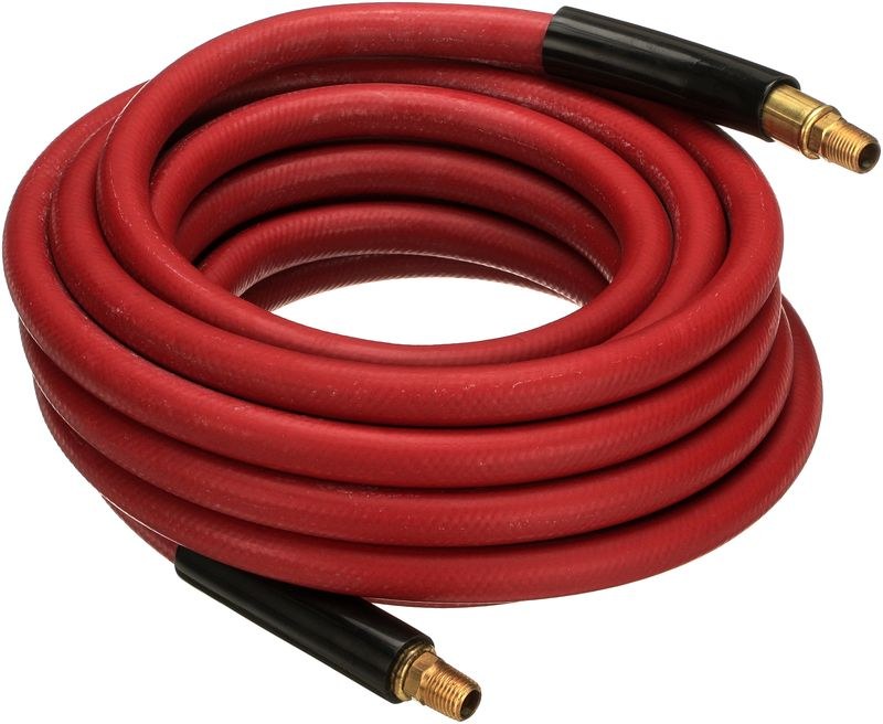 Gates Air Hose, Safety Stripe ®, 3/8 Inch Inside Diameter, 23/32 Inch Outside Diameter, 25 Foot Length, 300 PSI Working Pressure – 27488