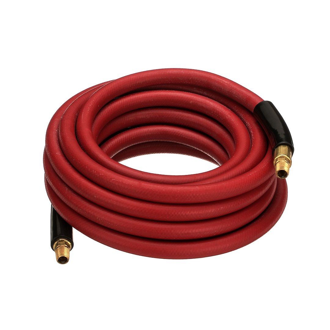 Gates Air Hose, Safety Stripe ®, 3/8 Inch Inside Diameter, 23/32 Inch Outside Diameter, 25 Foot Length, 300 PSI Working Pressure – 27488