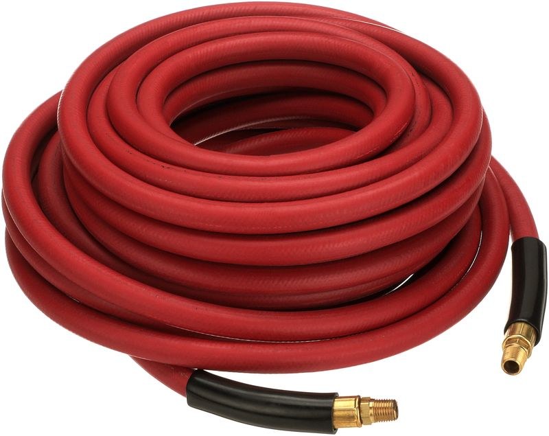 Gates Air Hose, Safety Stripe ®, 3/8 Inch Inside Diameter, 23/32 Inch Outside Diameter, 50 Foot Length, 300 PSI Working Pressure – 27489