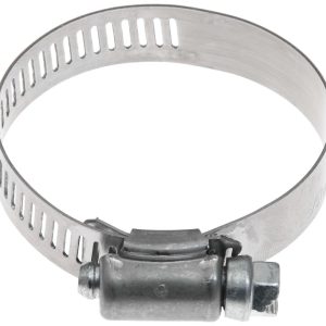 Gates Hose Clamp, Super Hex, 5/16 Inch to 1/2 Inch Clamping Range, Worm Gear Style, Deep Slot Hex-Head Screw, Stainless Steel, Single – 32008