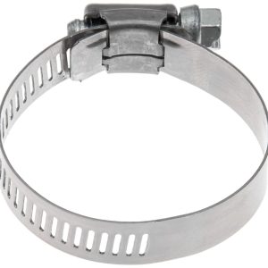Gates Hose Clamp, Super Hex, 5/16 Inch to 1/2 Inch Clamping Range, Worm Gear Style, Deep Slot Hex-Head Screw, Stainless Steel, Single – 32008
