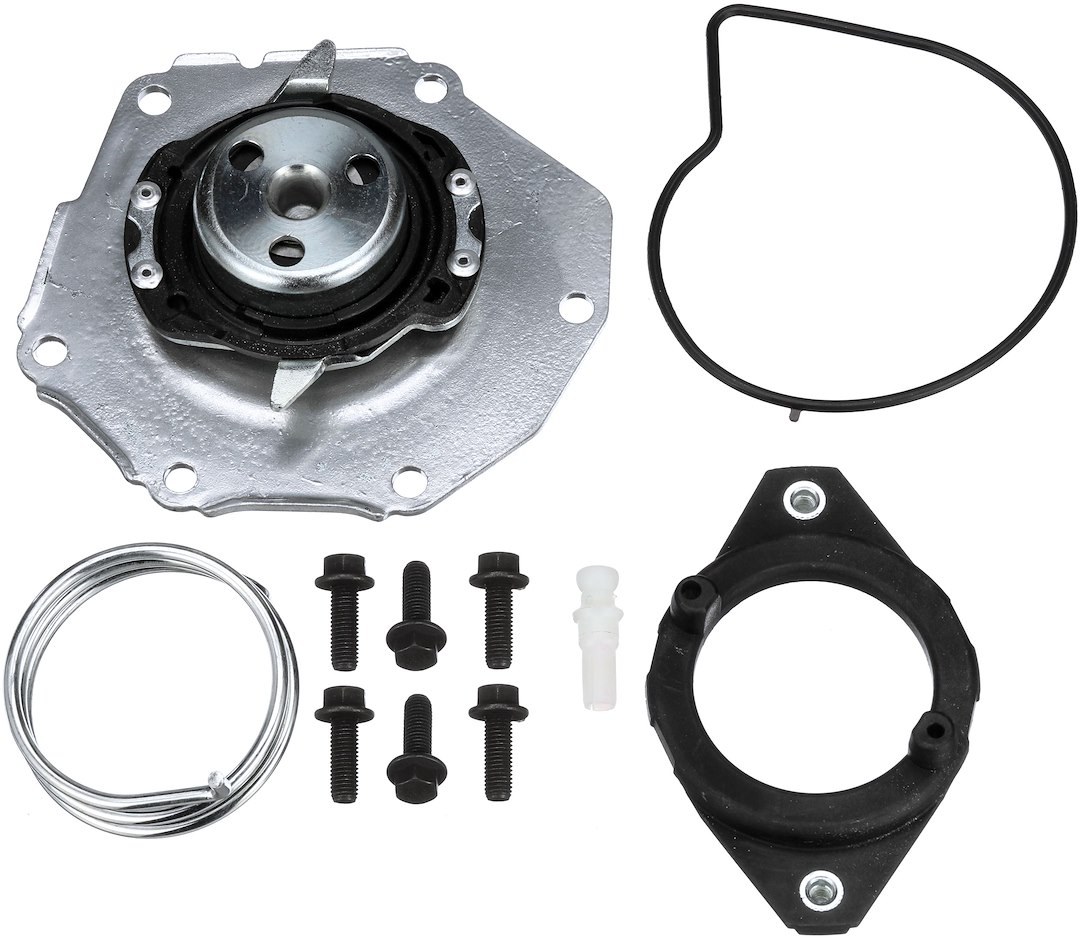 Gates Water Pump, Stamped Steel, Reverse Rotation, With Rubber Gasket/ Plastic Fitting/ 6 Bolts – 41212