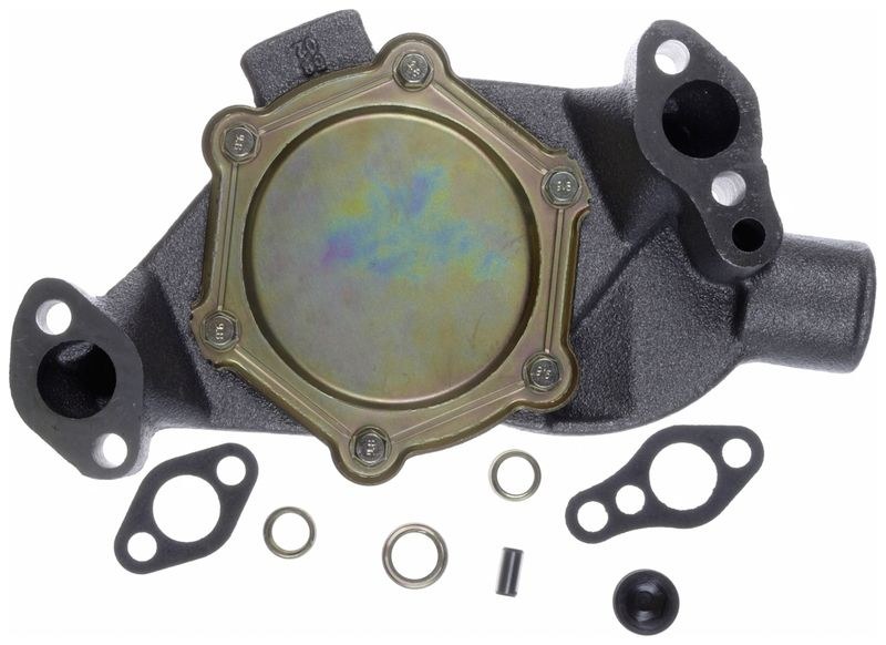 Gates Water Pump, Cast-Iron, Accessory Belt, Standard Rotation – 43106