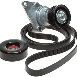 Gates Serpentine Belt Drive Component Kit, Complete ™ Micro-V ®, With Part Numbers K060923/ 38158/ 38001 – 90K-38158