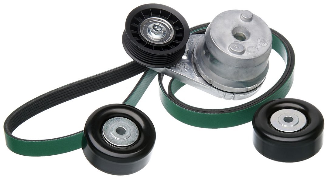 Gates Serpentine Belt Drive Component Kit, Complete ™ Micro-V ®, With Part Numbers K061195HD/ 38172/ 36310 – 90K-38172