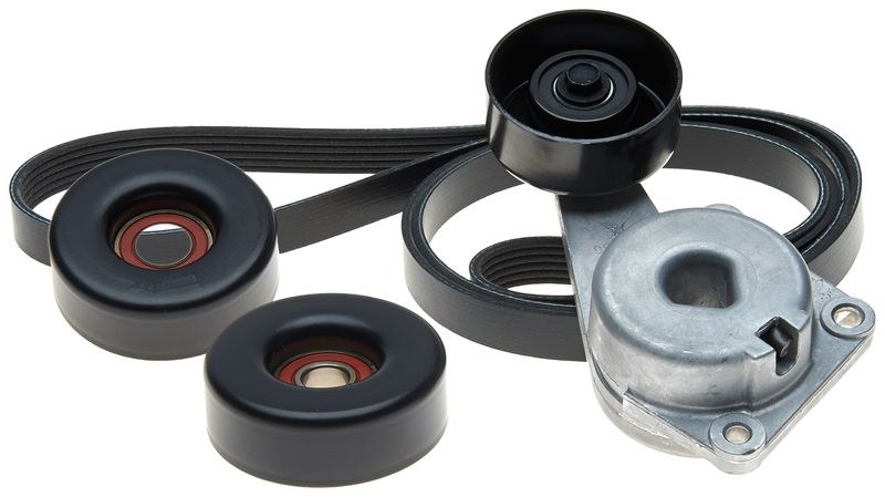 Gates Serpentine Belt Drive Component Kit, Complete ™ Micro-V ®, With Part Numbers K061025/ 38274/ 38001/ 38001/ 36157 – 90K-38274A