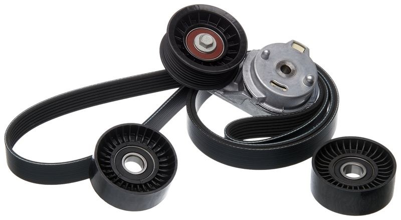 Gates Serpentine Belt Drive Component Kit, Complete ™ Micro-V ®, With Part Numbers K071013/ 38382/ 38058/ 38058 – 90K-38382
