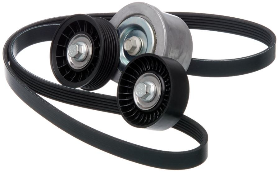 Gates Serpentine Belt Drive Component Kit, Complete ™ Micro-V ®, With Part Numbers K060875/ 39120 – 90K-39120E