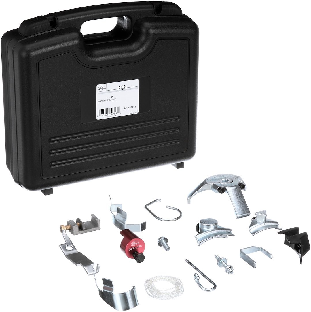 Gates Accessory Drive Belt Tool, Stretch Fit™, Use to Aid IN the Installation of Stretch Fit Belts, With Impact-Resistant Plastic Case – 91091