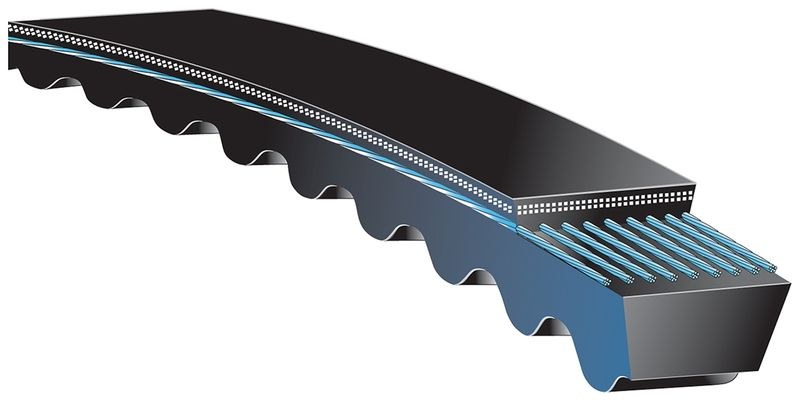 Gates Accessory Drive Belt, Tri Power, V-Belt, 66 Inch Outside Circumference, 0.66 Inch Top Width – BX63