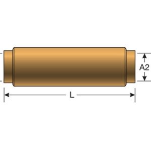 Gates Coupler Fitting, Surelok ™, 1/4 Inch Outside Diameter Air Brake, Straight, Without O-Ring, Without Jam Nut, Brass, Gold, Single – G31400-0404