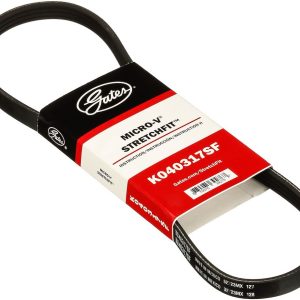 Gates Serpentine Belt, Micro-V ® Stretch Fit ®, 32-1/4 Inch Outside Circumference, 4 Rib – K040317SF