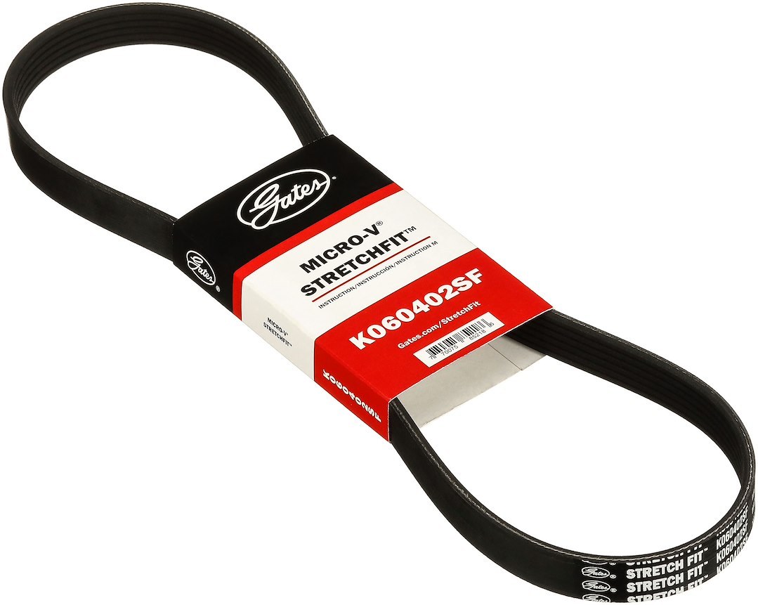 Gates Serpentine Belt, 40.23 Inch Length, 6 Rib, 40.96 Inch Outside Circumference, Epdm – K060402SF