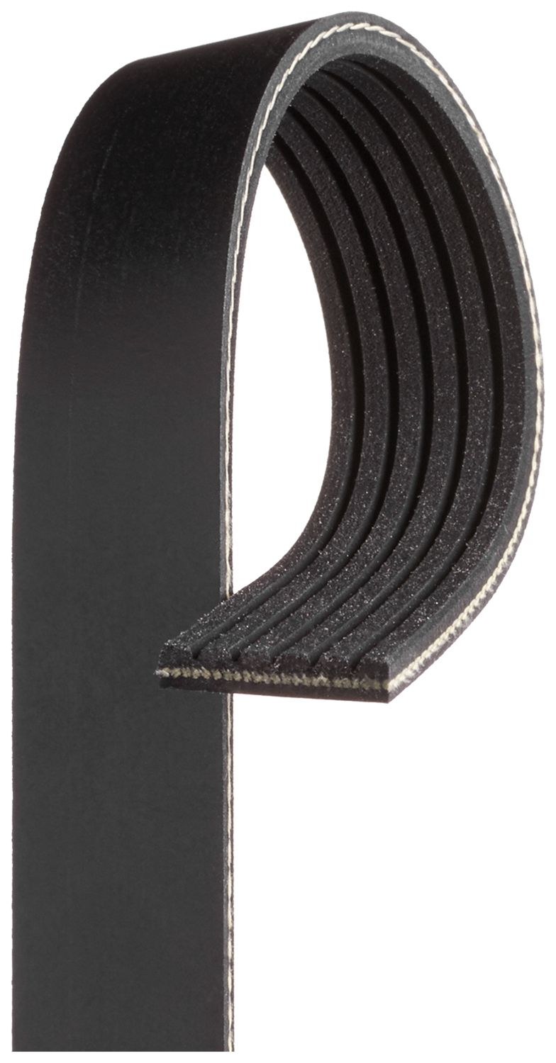 Gates Serpentine Belt, E-Start™ Micro-V ®, 62.87 Inch Length, 63.53 Inch Outside Circumference, 6 Rib – K060628EST