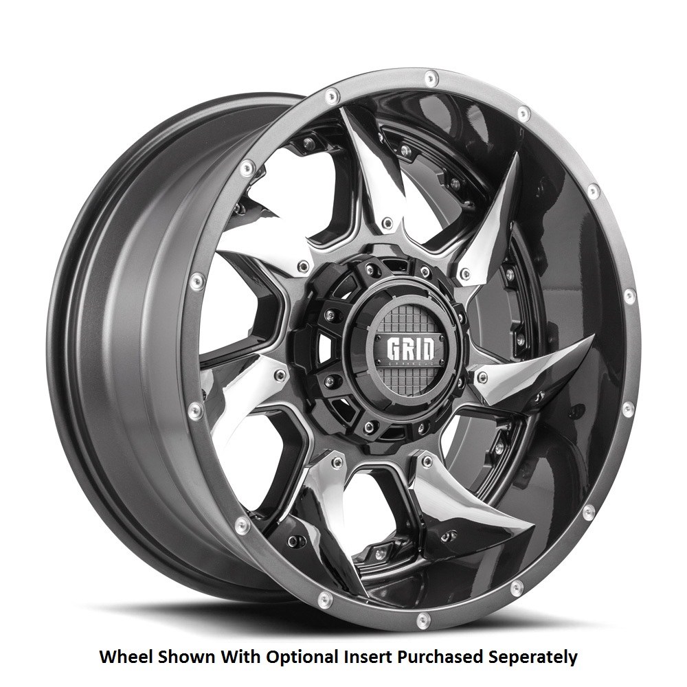 Grid Off-Road Wheel, GD01, 18 Inch Diameter X 9 Inch Width – GD0118090052G0087