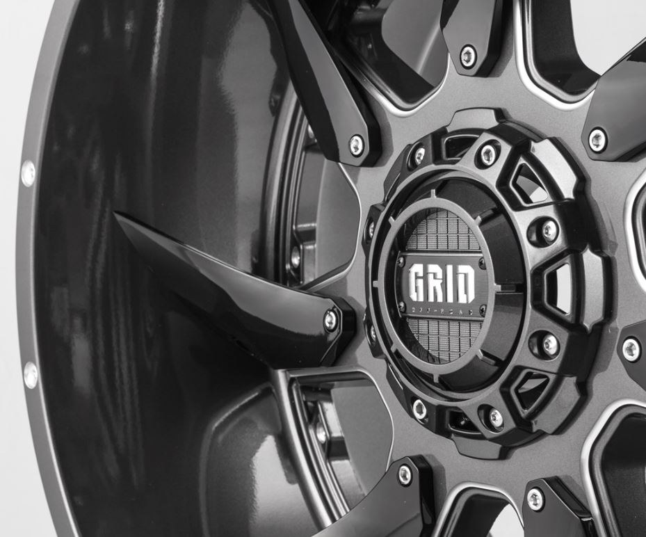 Grid Off-Road Wheel, GD01, 22 Inch Diameter X 12 Inch Width – GD0122120237G308