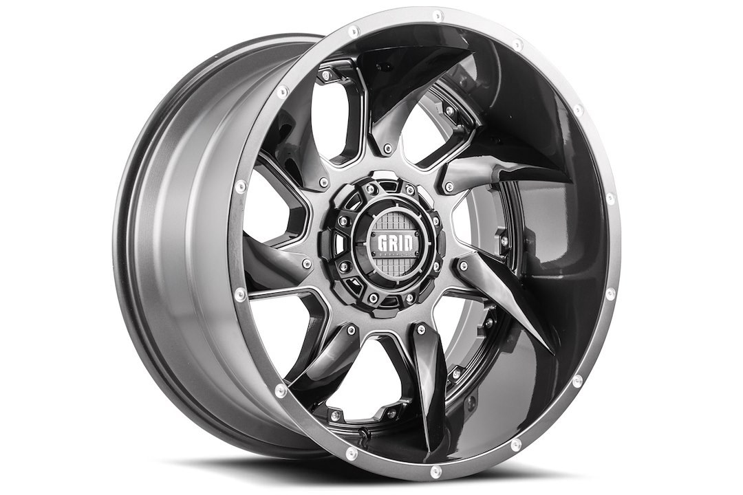 Grid Off-Road Wheel, GD01, 24 Inch Diameter X 14 Inch Width – GD0124140237G708