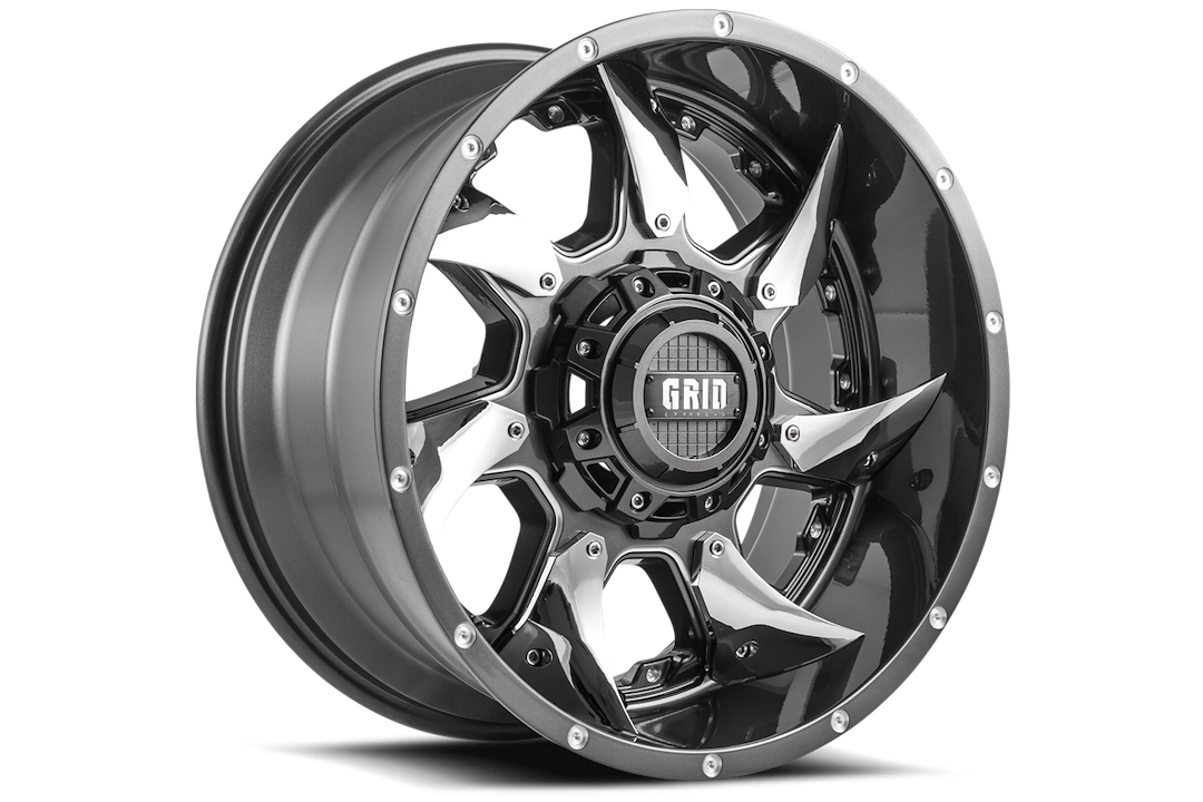 Grid Off-Road Wheel, GD01, 24 Inch Diameter X 14 Inch Width – GD0124140052G787