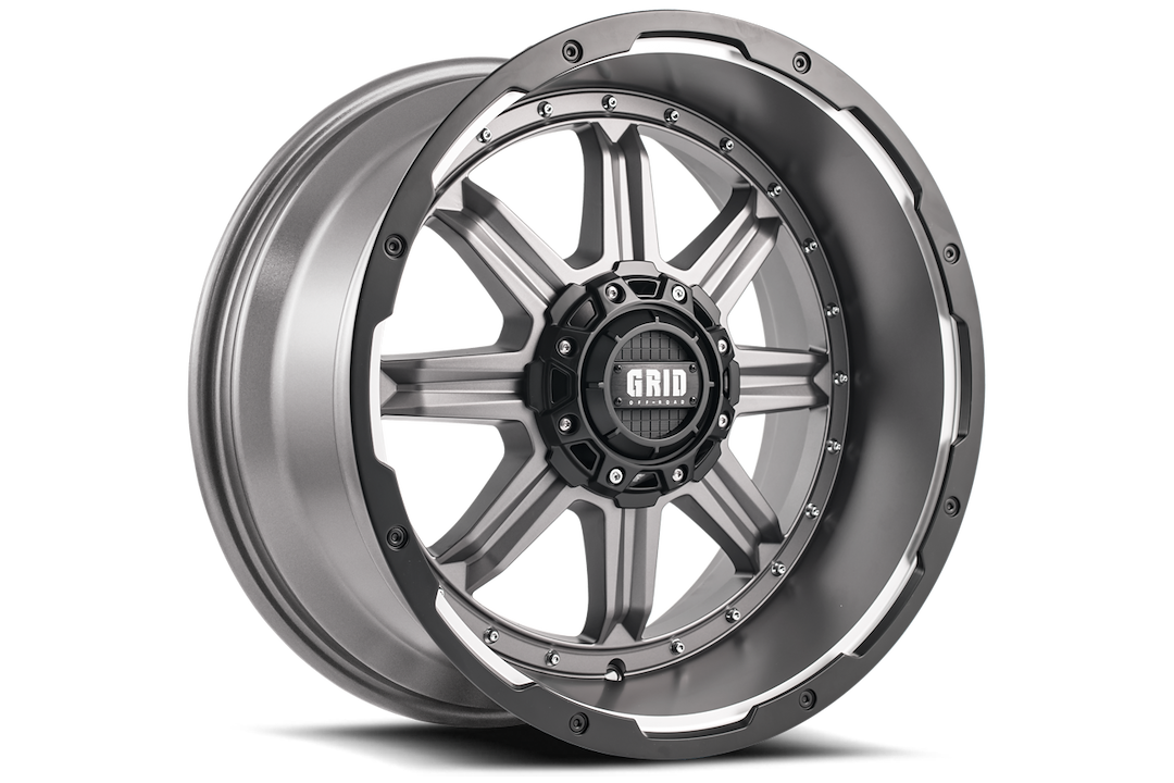Grid Off-Road Wheel, GD10, 20 Inch Diameter X 9 Inch Width, 5 X 150 Millimeter/ 5 X 5.90 Inch Bolt Pattern – GD1020090550A1510