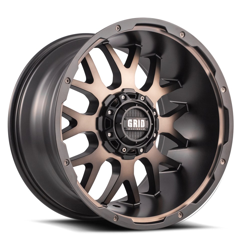Grid Off-Road Wheel, GD02, 20 Inch Diameter X 9 Inch Width, 6 X 139.7 Millimeter/ 6 X 5.50 Inch Bolt Pattern – GD0220090655D3510