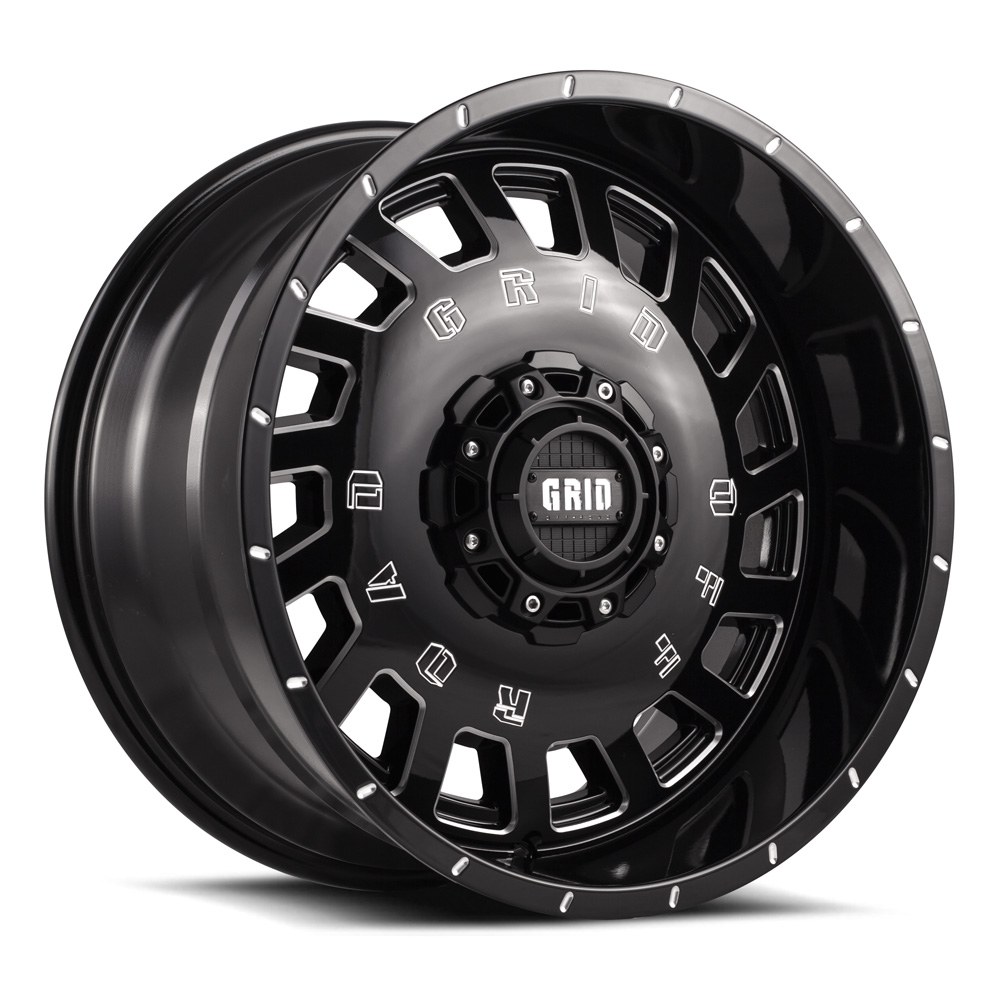 Grid Off-Road Wheel, GD03, 18 Inch Diameter X 9 Inch Width, 6 X 114.3 Millimeter/ 6 X 4.50 Inch Bolt Pattern – GD03180906451078