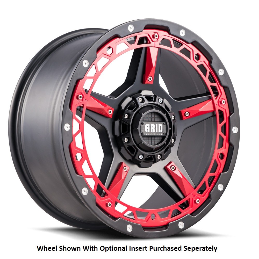 Grid Off-Road Wheel, GD04, 18 Inch Diameter X 9 Inch Width – GD0418090237B108