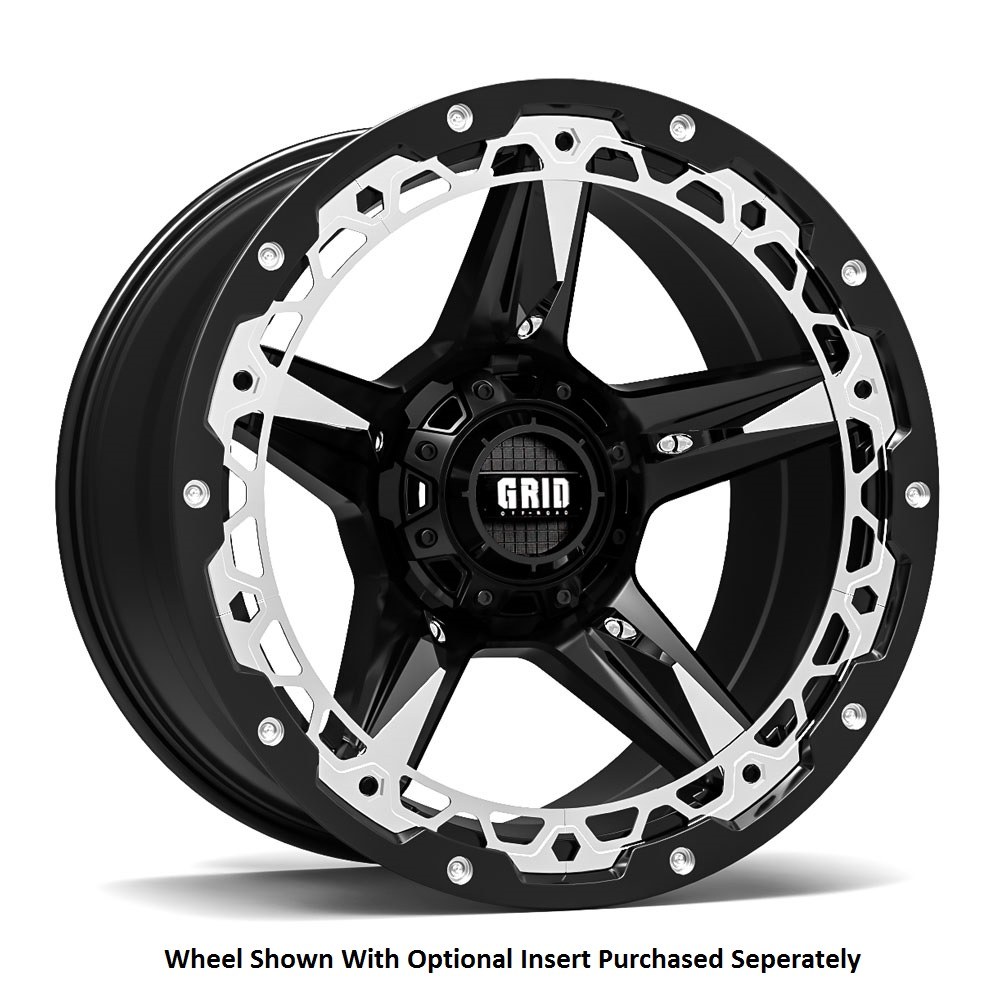 Grid Off-Road Wheel, GD04, 18 Inch Diameter X 9 Inch Width – GD0418090237B108