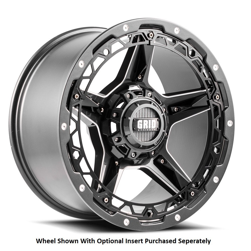 Grid Off-Road Wheel, GD04, 20 Inch Diameter X 12 Inch Width – GD0420120052G487