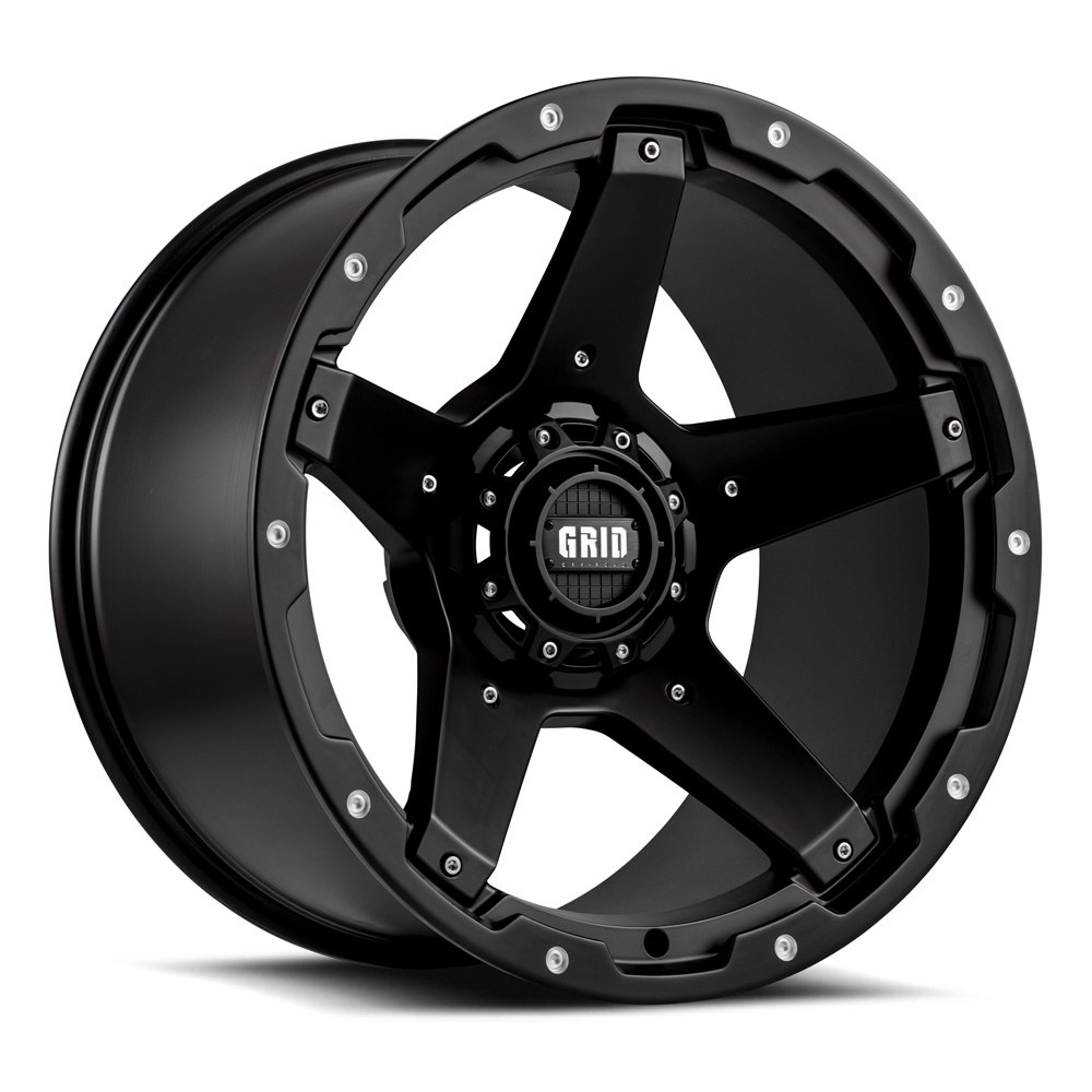 Grid Off-Road Wheel, GD04, 20 Inch Diameter X 9 Inch Width, 6 X 139.7 Millimeter/ 6 X 6.69 Inch Bolt Pattern – GD0420090655S1810