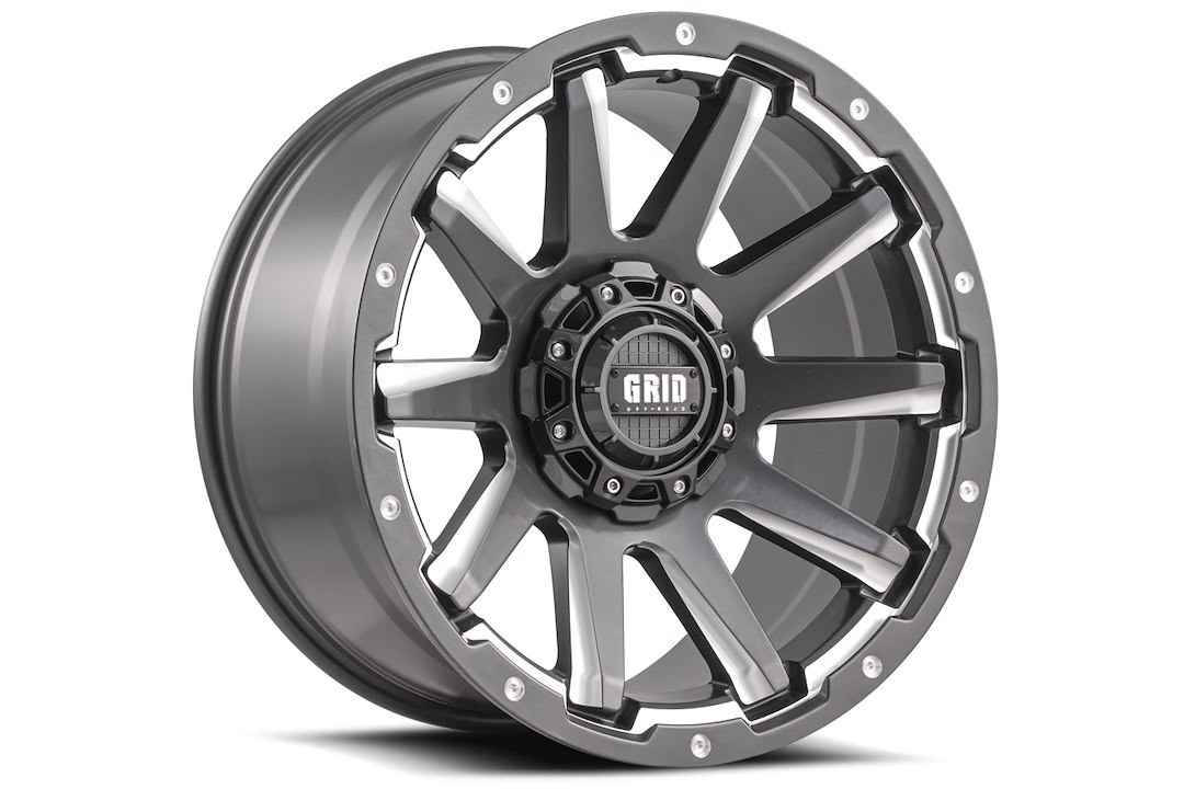 Grid Off-Road Wheel, GD05, 20 Inch Diameter X 10 Inch Width, 5 X 150 Millimeter/ 5 X 5.90 Inch Bolt Pattern – GD0520100550G210