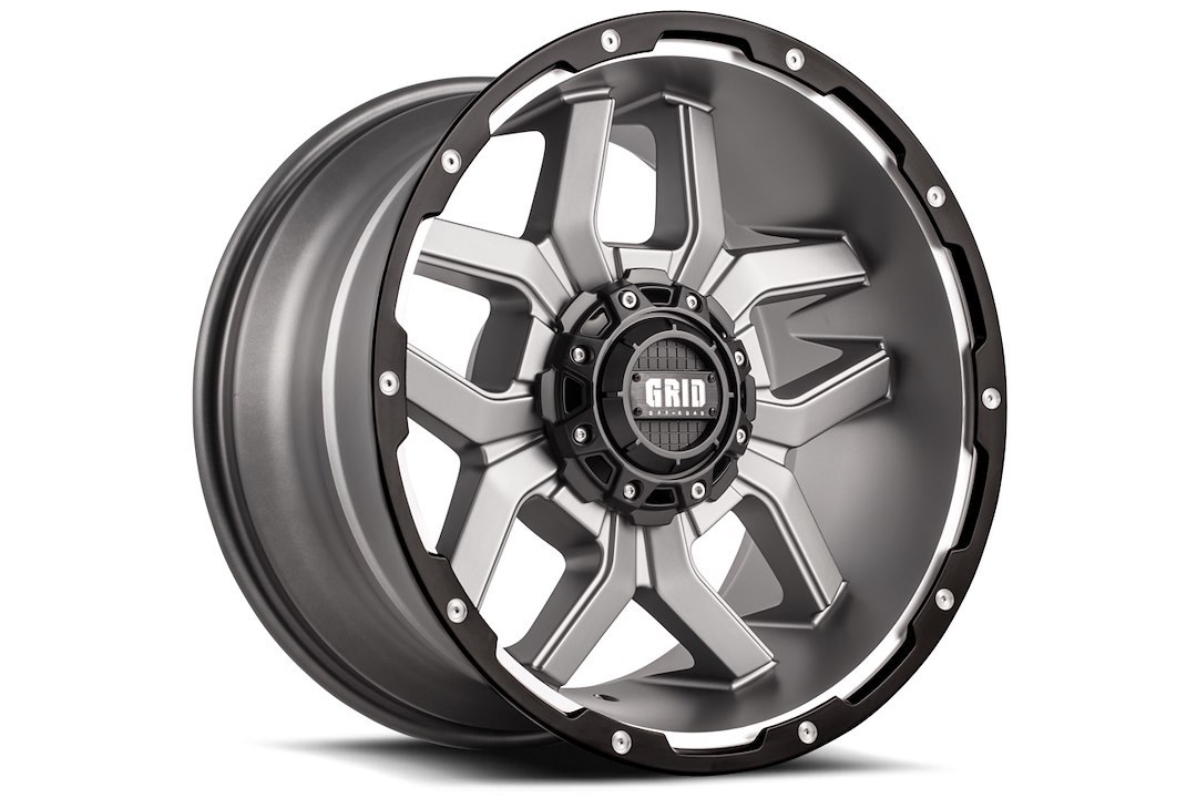 Grid Off-Road Wheel, GD07, 20 Inch Diameter X 9 Inch Width, 8 X 170 Millimeter/ 8 X 6.69 Inch Bolt Pattern – GD0720090870A1578