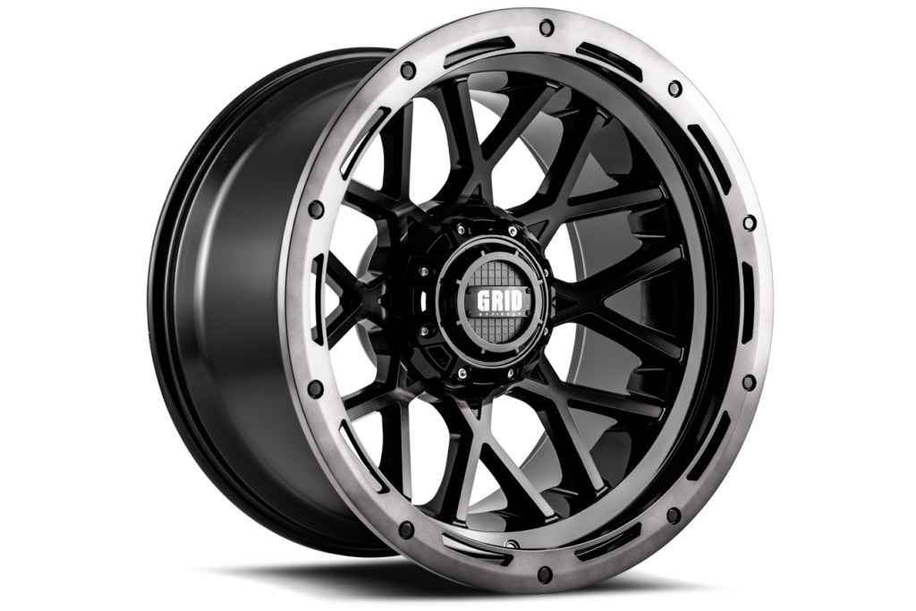 Grid Off-Road Wheel, GD13, 20 Inch Diameter X 10 Inch Width, 8 X 180 Millimeter/ 8 X 7.09 Inch Bolt Pattern – GD1320100880S224