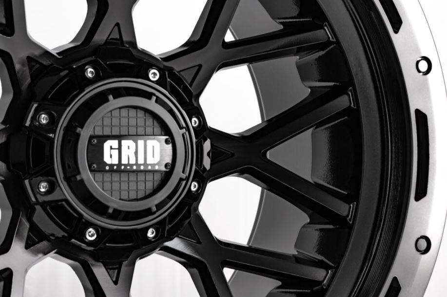 Grid Off-Road Wheel, GD13, 20 Inch Diameter X 10 Inch Width, 8 X 180 Millimeter/ 8 X 7.09 Inch Bolt Pattern – GD1320100880S224