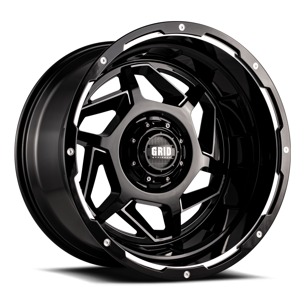 Grid Off-Road Wheel, GD14, 24 Inch Diameter X 14 Inch Width – GD1424140052M787